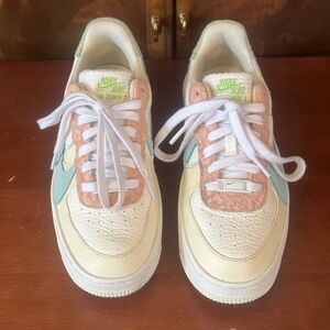 Nike Air Force 1 PLT.AF.ORM 'Pastel Leopard Sneakers